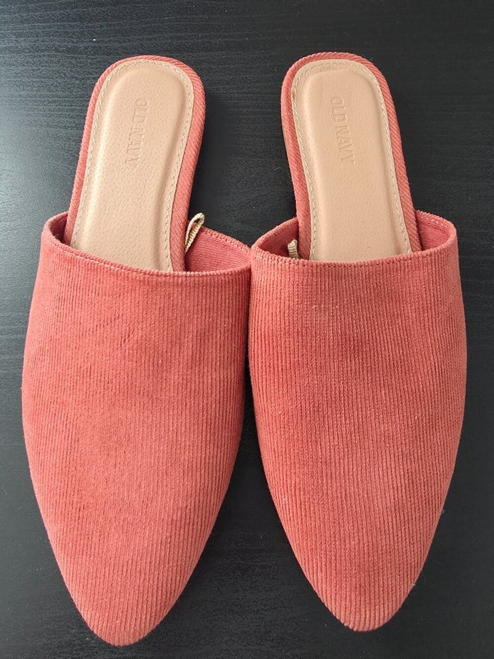 Old Navy Rust Corduroy Mules - Size 7